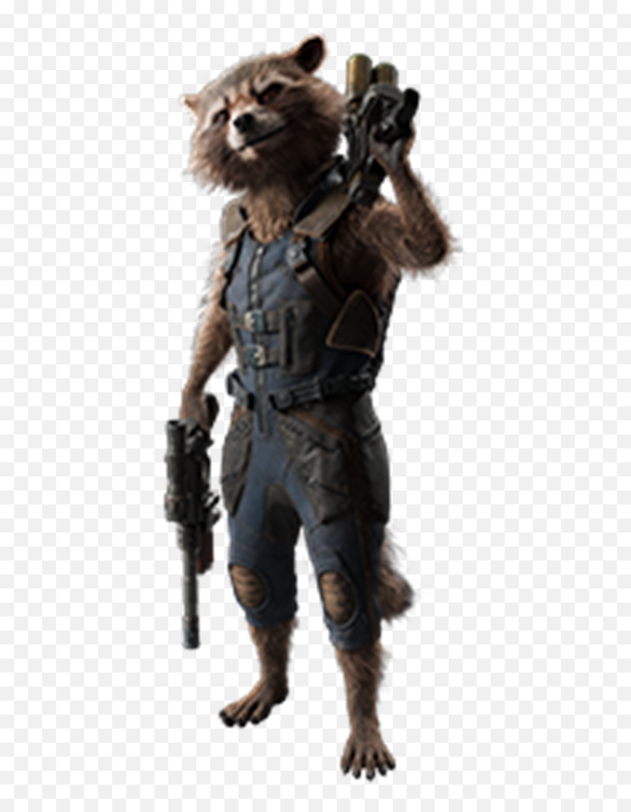 Vol 2 Rocket Raccoon 1 - Infinity War Rocket Raccoon Png,Raccoon Transparent Background