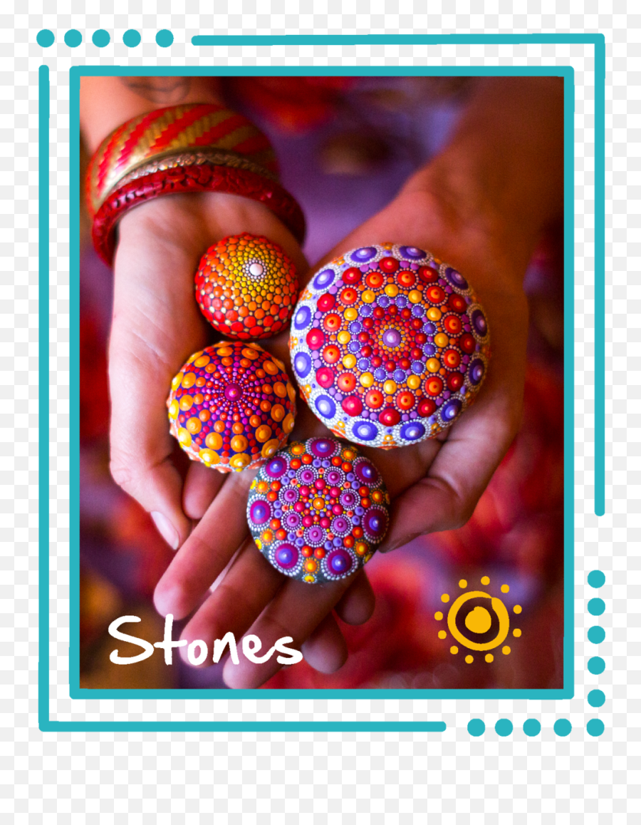 Colourful Artistry Mandala Stones Elspeth Mclean - Dot Png,Stones Png
