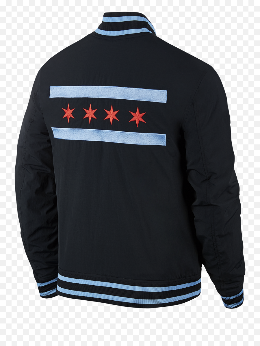 Nike Nba Chicago Bulls Courtside Jacket - Long Sleeve Png,Chicago Bulls Logo Transparent