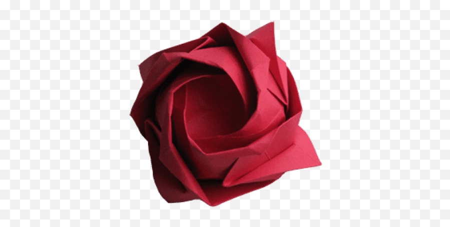 Download Hd Free Png Origami Rose Images Transparent - Origami Flower Png,Rose Png Transparent