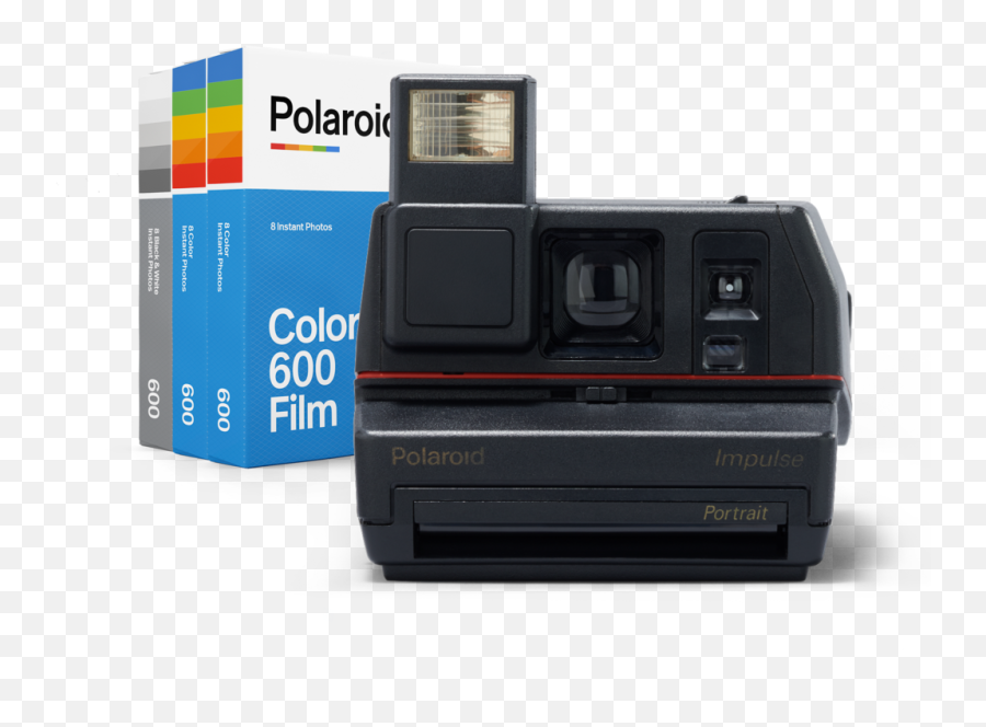 Polaroid 600 Impulse Instant Camera With Film U2013 Eu - Vintage Polaroid Camera Png,Film Camera Png