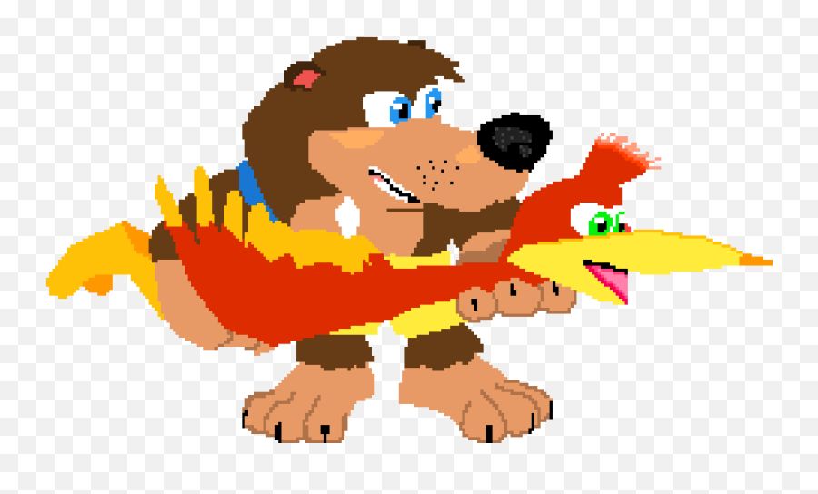 Pixilart - Banjo Kazooie Breegull Blaster By 1okay1011 Fictional Character Png,Banjo Kazooie Png