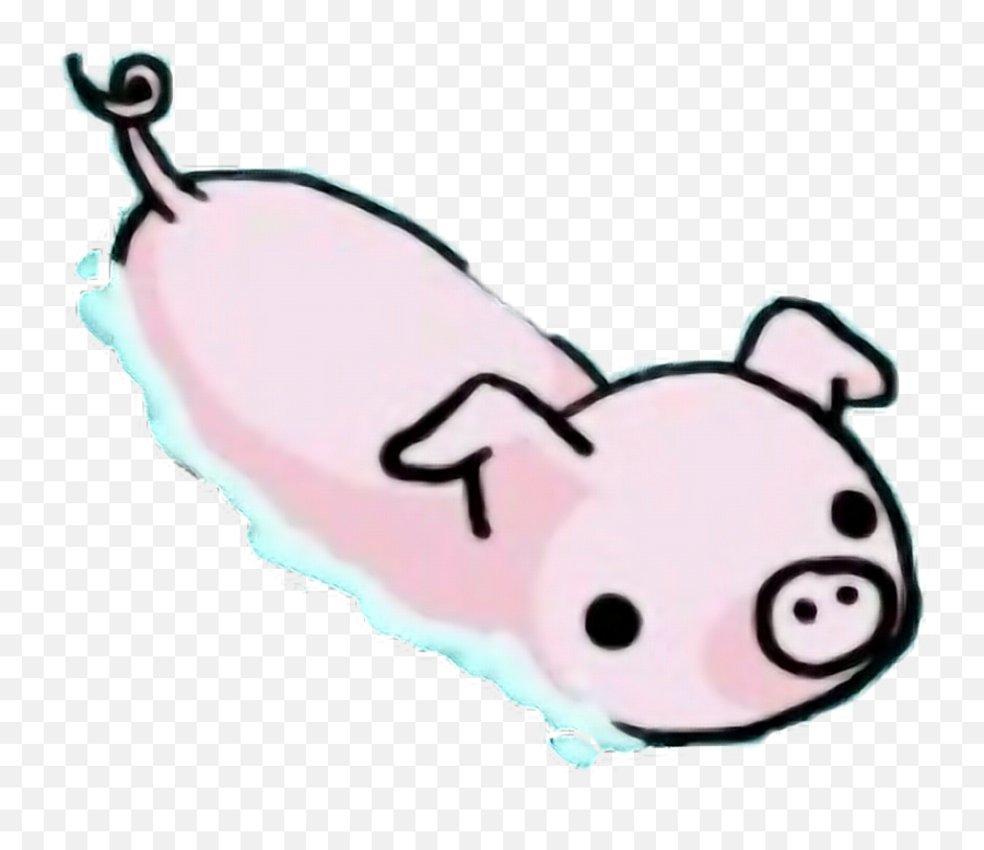 Pig Piggy Abdl Ddlg Pink Cute Adorable - Cute Cartoon Pig Swimming Pig Cartoon Transparent Png,Pig Emoji Png