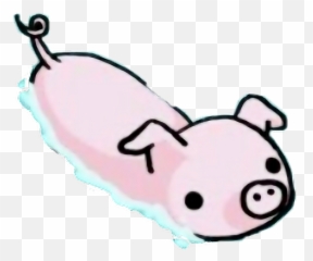 Pig Piggy Abdl Ddlg Pink Cute Adorable - Cute Cartoon Pig Swimming Pig Cartoon Transparent Png,Pig Emoji Png