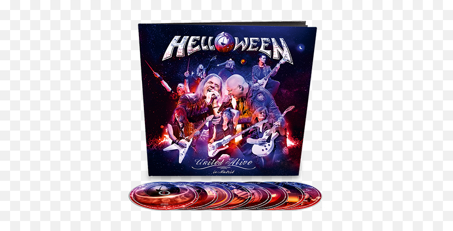 Helloween Official - Helloween United Alive In Madrid Png,Helloween Logo