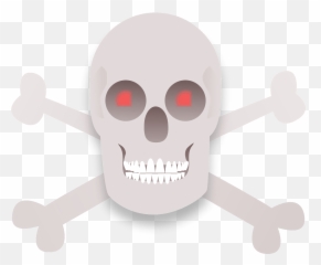 Skull And Cross Bones Clipart - Creepy png