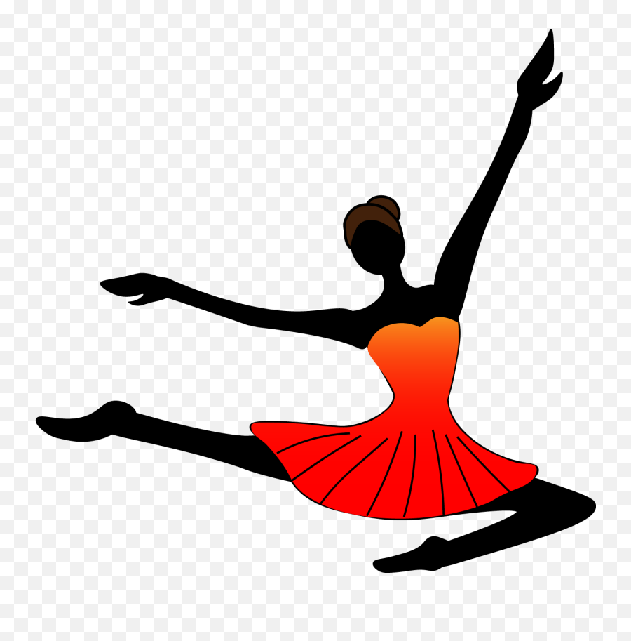Black Contemporary Dancing Girl Clipart Png Transparent - Woman Dancer Transparent Background,Dancing Emoji Png