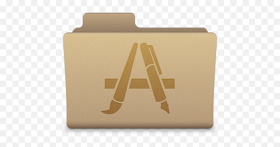 Yellow Applications Folder Icon - Cardboard Packaging Png,Mac Application Folder Icon