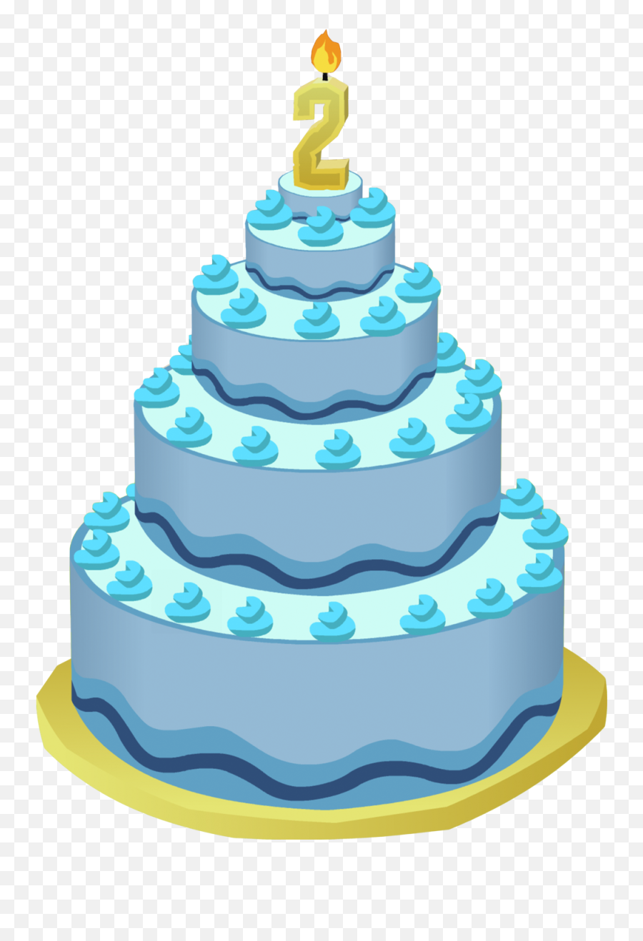 Birthday - Cake Assset Pack U2014 Animal Jam Archives 2nd Birthday Cake Png Hd,Birthday Cake Icon Transparent Background