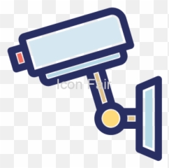 Free Cctv Camera Monitoring Color Vector Icon - Decoy Surveillance Camera png