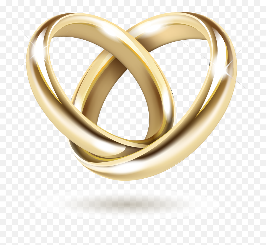 Wedding Invitation Gold Ring - Gold Wedding Rings Png,Ring Transparent Background