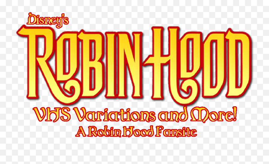 Robin Hood Vhs Variations - Disney Robin Hood Coloring Pages Png,Vhs Logo Png