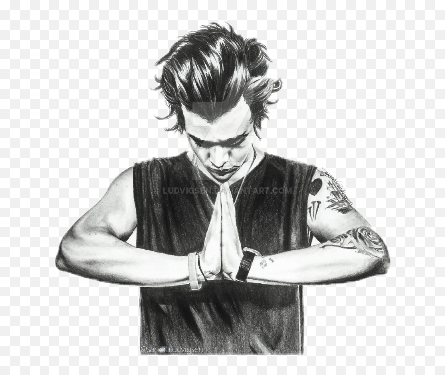 Download Harrystyles Harry Styles Drawing - Harry Styles Sketch Drawing Of Harry Styles Png,Hand Drawing Png