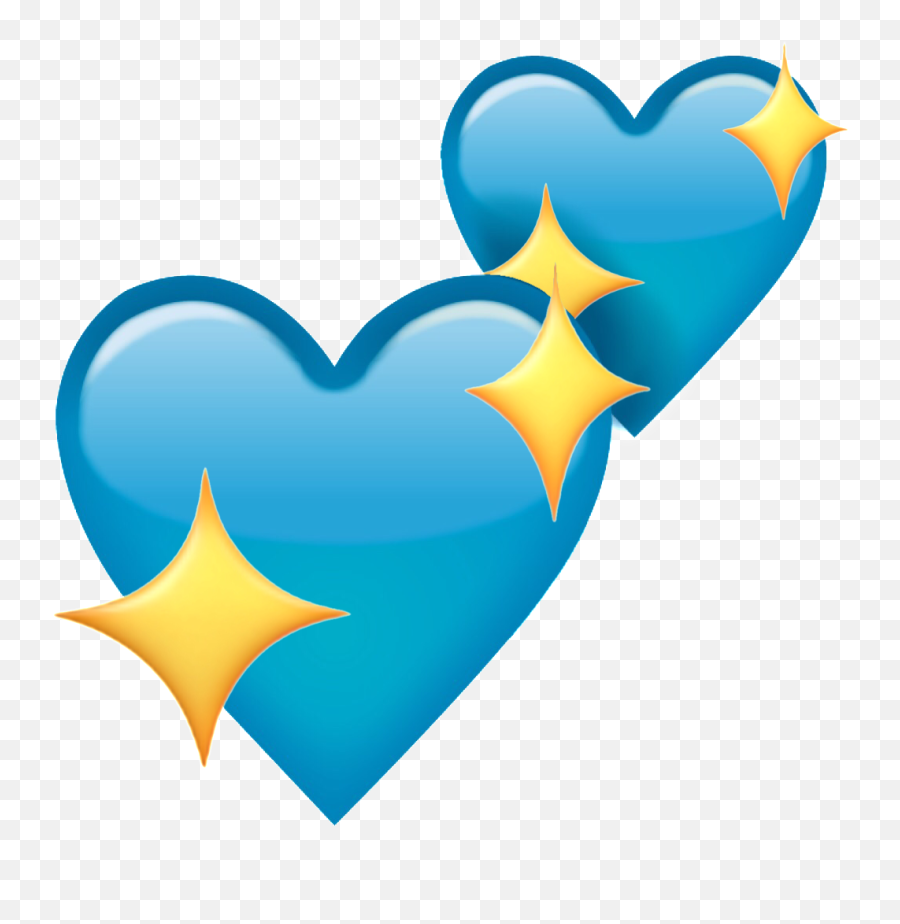 Emoji Blue Heart Clipart - Blue Heart Emoji Png,Iphone Heart Emoji Png