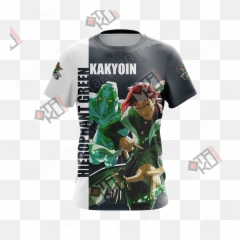 Jojou0027s Bizarre Adventure - Kakyoin And Hierophant Green Hoodie Png,Kakyoin Png