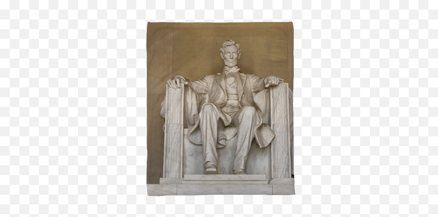Plush Blanket Abraham Lincoln Statue - Lincoln Memorial Png,Lincoln Memorial Icon