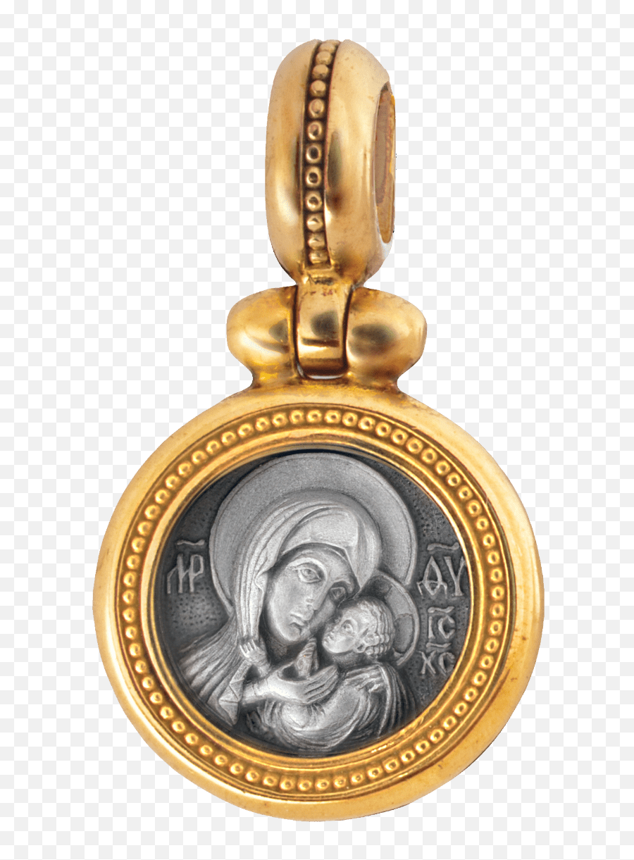 Virgin Maryu2019s Icon Pendant U201cour Lady Of Kasperovou201d - Marco Zero Square Png,Guardian Angel Icon Byzantine