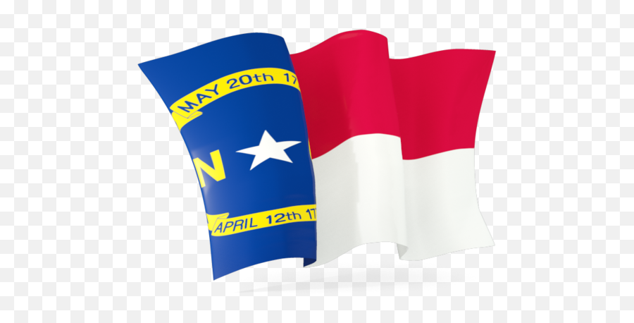 Waving Flag Illustration Of Ofu003cbr U003e North Carolina - Flagpole Png,Unc Icon