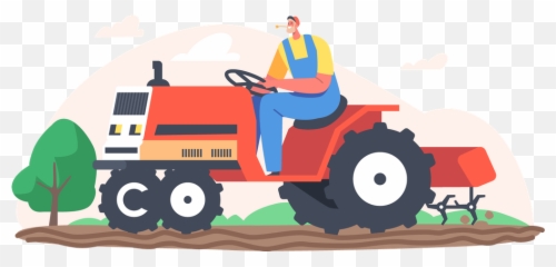 Plow Icon - Download in Colored Outline Style Acciones Realisa El Agricultor Animado png