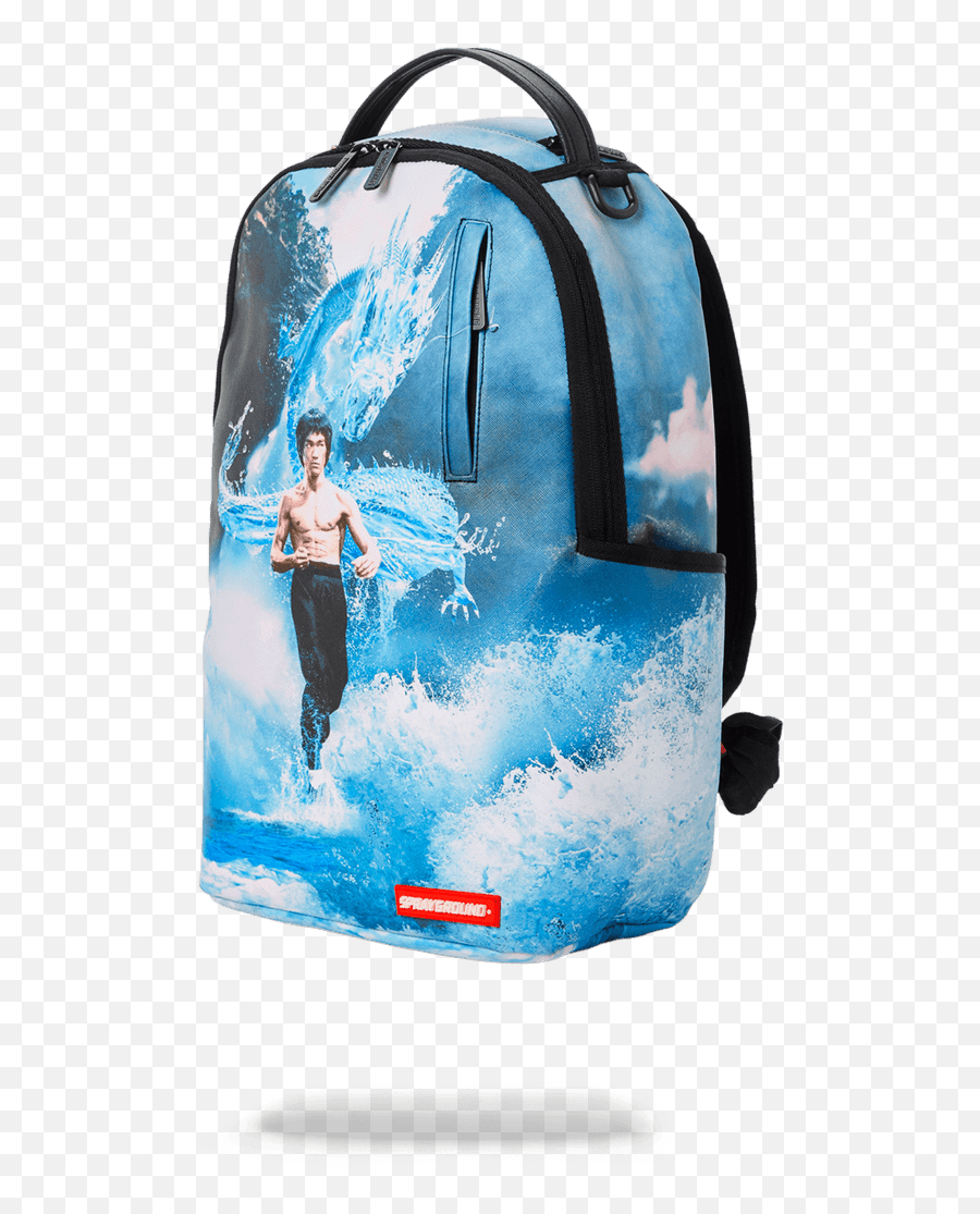 Bruce Lee Water Dragon Backpack Dlxv - Bruce Lee Sprayground Backpack Png,Icon Cool Backpack