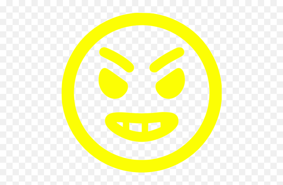 Yellow Angry Icon - Free Yellow Emoticon Icons Charing Cross Tube Station Png,Angry Emoji Icon