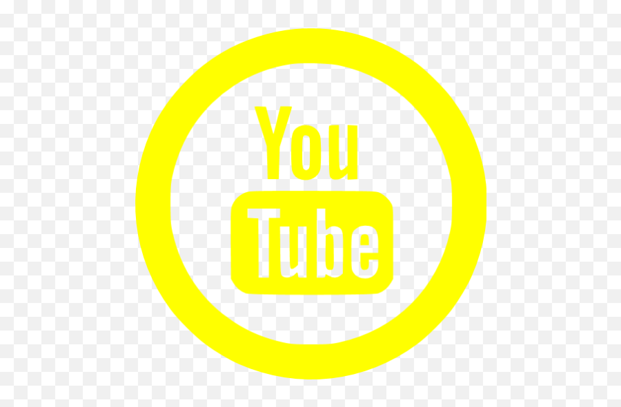 Yellow Youtube 5 Icon - Free Yellow Site Logo Icons Youtube Logo Yellow  Color Png,Youtube Logo Transparent - free transparent png images -  