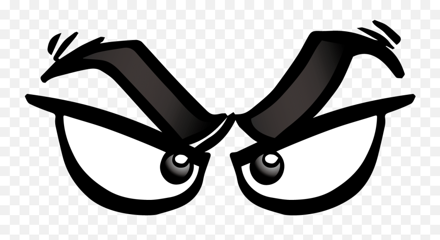 Vector Angry Eyes With Cartoon Glasses - Transparent Background Angry Eyes Clipart Png,Angry Eyes Png