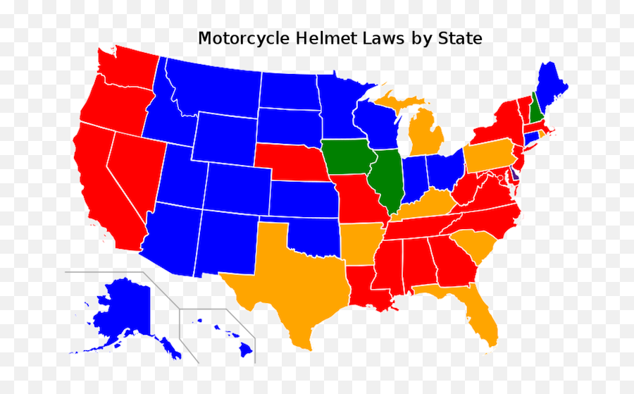 Motorcycle Helmet Laws By State Rosenfeld Injury Law Png Icon Operator