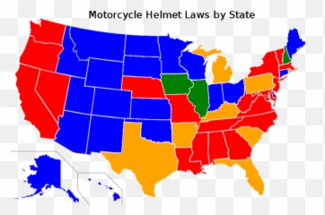 Motorcycle Helmet Laws By State Rosenfeld Injury Png