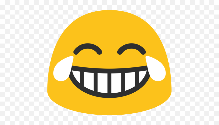 Face With Tears Of Joy Emoji - Android Laughing Emoji Png,Tear Emoji Png