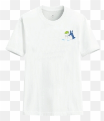 Totoro With Friend In Raining Day - Active Shirt Png,Totoro Png