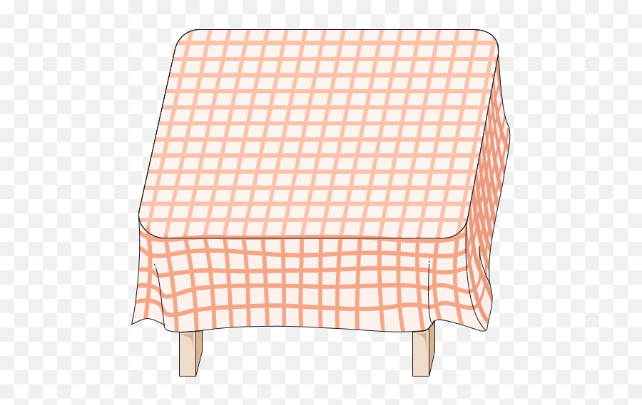 Table Covered With Tablecloth Clip Art - Table Cloth Clipart Png,Table Clipart Png