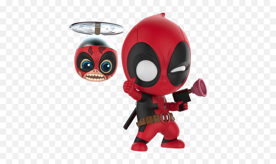 Deadpool - Deadpool With Headpool Cosbaby Hot Toys Bobble Head Figure Cosbaby Deadpool Headpool Png,Dead Pool Png