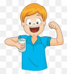 Transparent Download Boy Drinking Water - Gif Png