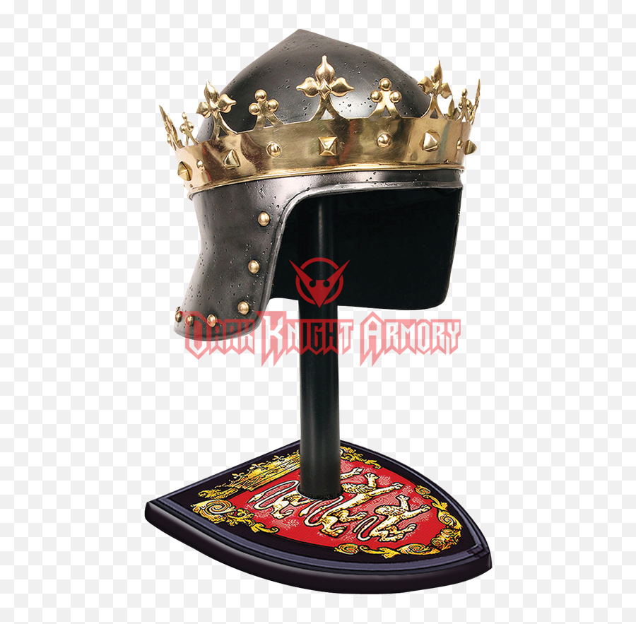 Crown Knight Helmet - Brass Png,Knight Helmet Png