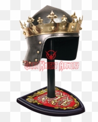 Crown Knight Helmet - Brass Png,Knight Helmet Png