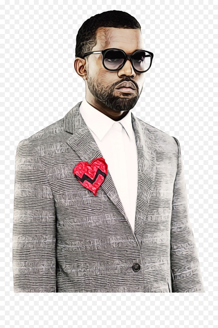 Kanye West Portable Network Graphics Image Clip Art - Kanye West Suit And Tie Png,Kanye Face Png