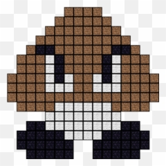 Download Minecraft Pixel Art Mario Goomba Png Image With No - Goomba Super Mario Bros,Goomba Png