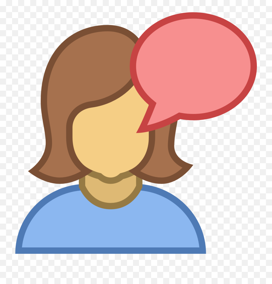 Talk Icon - Free Download Png And Vector Female Talk Icon,Talk Png