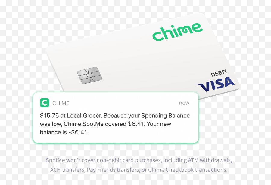 Chime - Banking With No Hidden Fees And Free Overdraft Chime Debit Card Png,Visa Logo Png