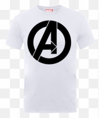 Marvel Avengers Simple Logo T - Shirt White Thor png