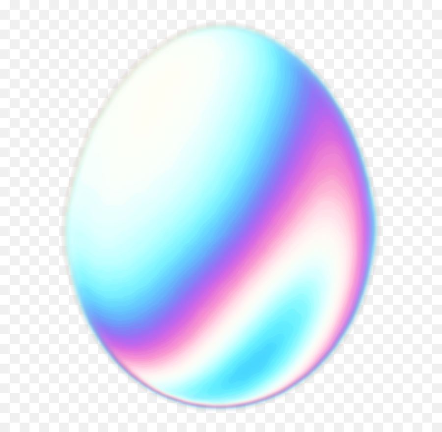 Download Egg Holo Holographic Emoji Aesthetic - Circle Png,Egg Emoji Png