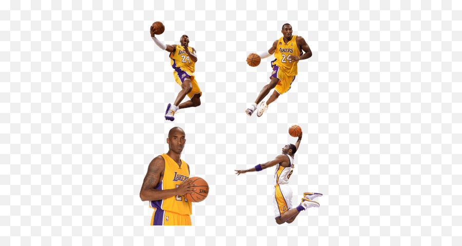 Kobe Bryant White Background - Kobe Bryant Dunk Png,Kobe Bryant Png