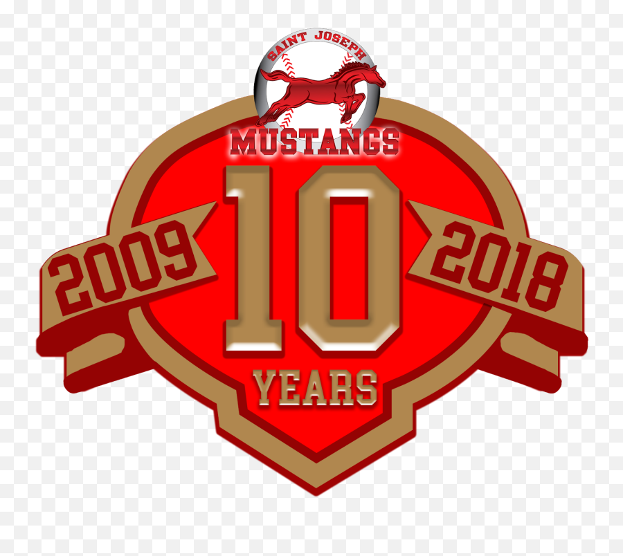Mustangs Reveal 10th Anniversary Logo - St Joseph Mustangs Png,Anniversary Logo