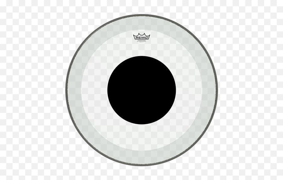 Remo Powerstroke P3 Clear Black Dot - Circle Png,Black Dot Png