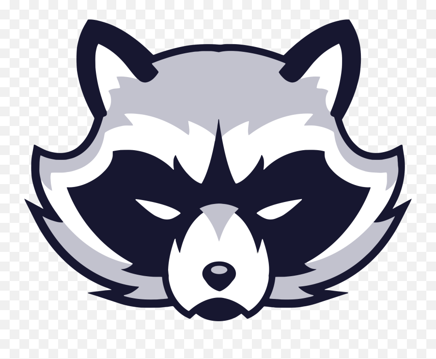 Animal Face Logo Raccoon Vicious Wild - Raccoon Head Clipart Png,Raccoon Transparent Background