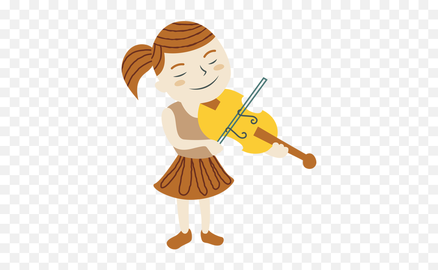 Girl Playing Violin - Transparent Png U0026 Svg Vector File Niña Tocando Violin Dibujo,Violin Transparent Background