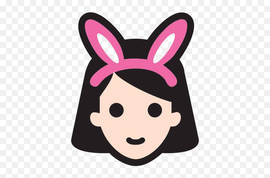 Woman With Bunny Ears Emoji For Facebook Email U0026 Sms Id - Emoji Png,Rabbit Ears Png