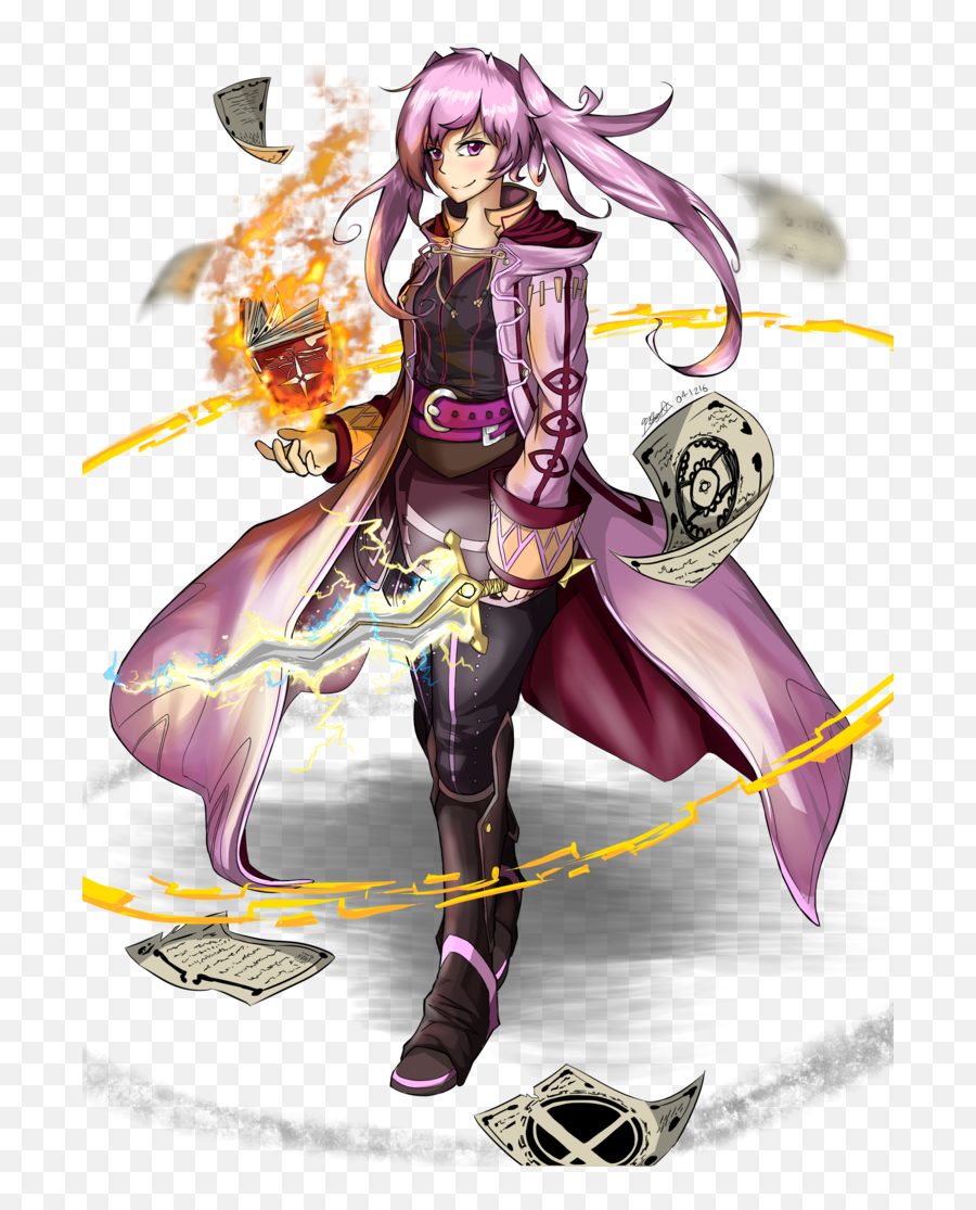 A 2016 Commission I Did Of Female Robin Pink Alternate - Pink Robin Fire Emblem Png,Robin Transparent