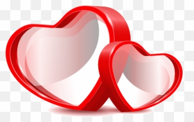 Download Three - dimensional Red Double Heart Vector Material Logo png